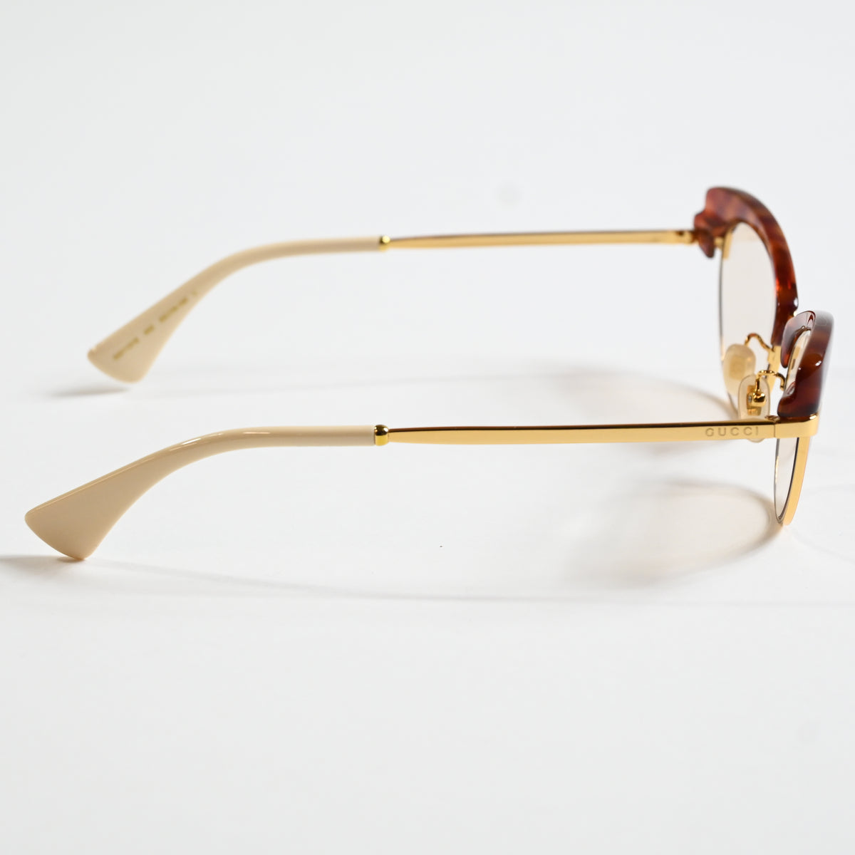 Gucci GG1131S 002 Womens Authentic Sunglasses Gold/Brown, 53mm - New