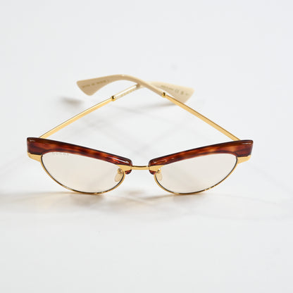 Gucci GG1131S 002 Womens Authentic Sunglasses Gold/Brown, 53mm - New