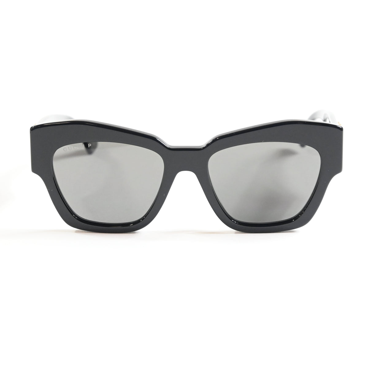 Gucci GG1422S 002 Womens Authentic Sunglasses Black/Gold, 55mm - New