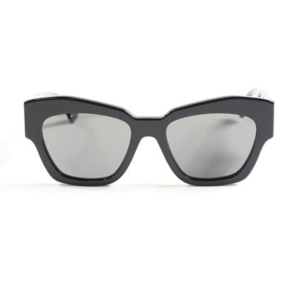 Gucci GG1422S 002 Womens Authentic Sunglasses Black/Gold, 55mm - New
