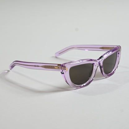 Gucci GG1521S 004 Womens Authentic Sunglasses Clear Violet, 51mm - New