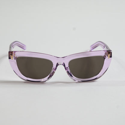 Gucci GG1521S 004 Womens Authentic Sunglasses Clear Violet, 51mm - New
