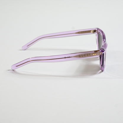 Gucci GG1521S 004 Womens Authentic Sunglasses Clear Violet, 51mm - New