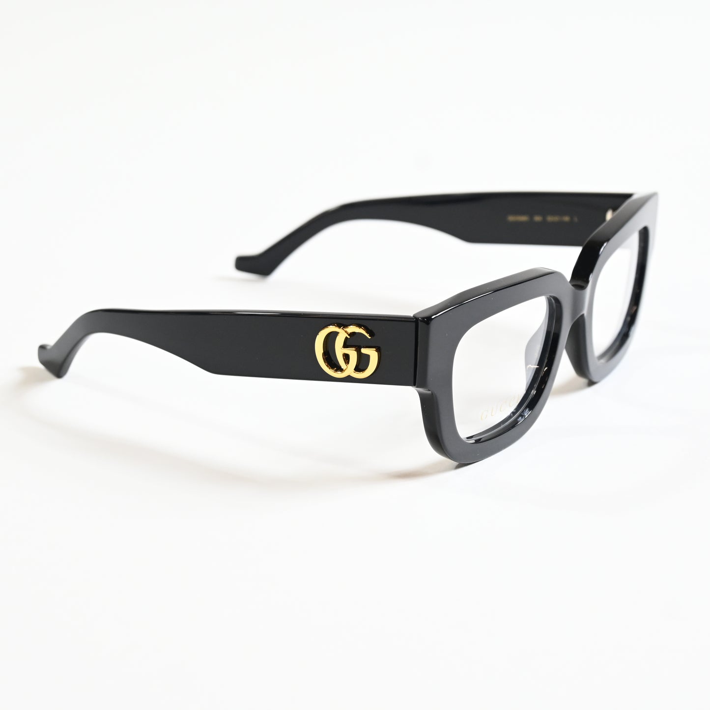 Gucci GG1548O 004 Womens Authentic Eyeglasses Black/Gold, 52mm - New