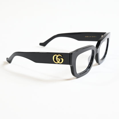 Gucci GG1548O 004 Womens Authentic Eyeglasses Black/Gold, 52mm - New