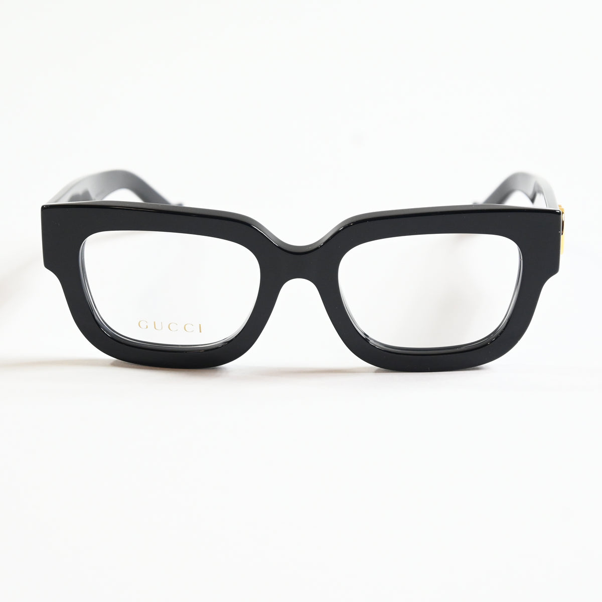 Gucci GG1548O 004 Womens Authentic Eyeglasses Black/Gold, 52mm - New