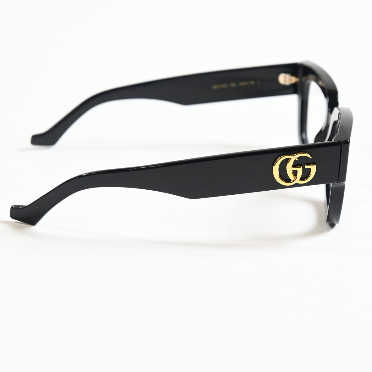 Gucci GG1548O 004 Womens Authentic Eyeglasses Black/Gold, 52mm - New