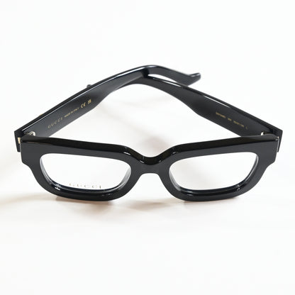 Gucci GG1548O 004 Womens Authentic Eyeglasses Black/Gold, 52mm - New