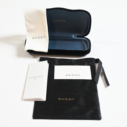 Gucci GG1548O 004 Womens Authentic Eyeglasses Black/Gold, 52mm - New