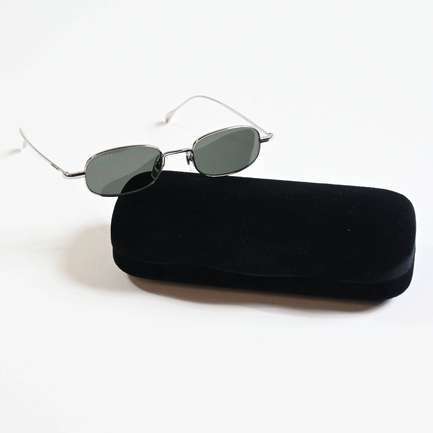 Gucci GG1648S 008 Mens Authentic Sunglasses Silver/Gray, 45mm - New