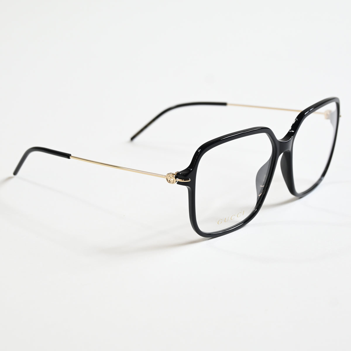 Gucci GG1271O 001 Womens Authentic Eyeglasses Black/Gold, 56mm - New