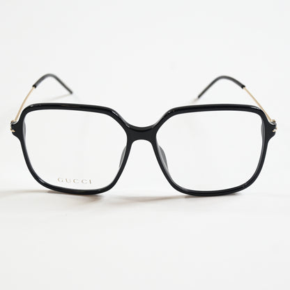 Gucci GG1271O 001 Womens Authentic Eyeglasses Black/Gold, 56mm - New