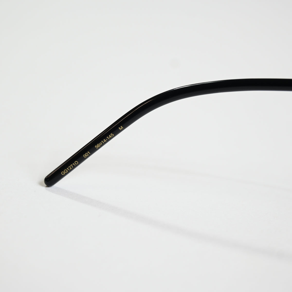Gucci GG1271O 001 Womens Authentic Eyeglasses Black/Gold, 56mm - New