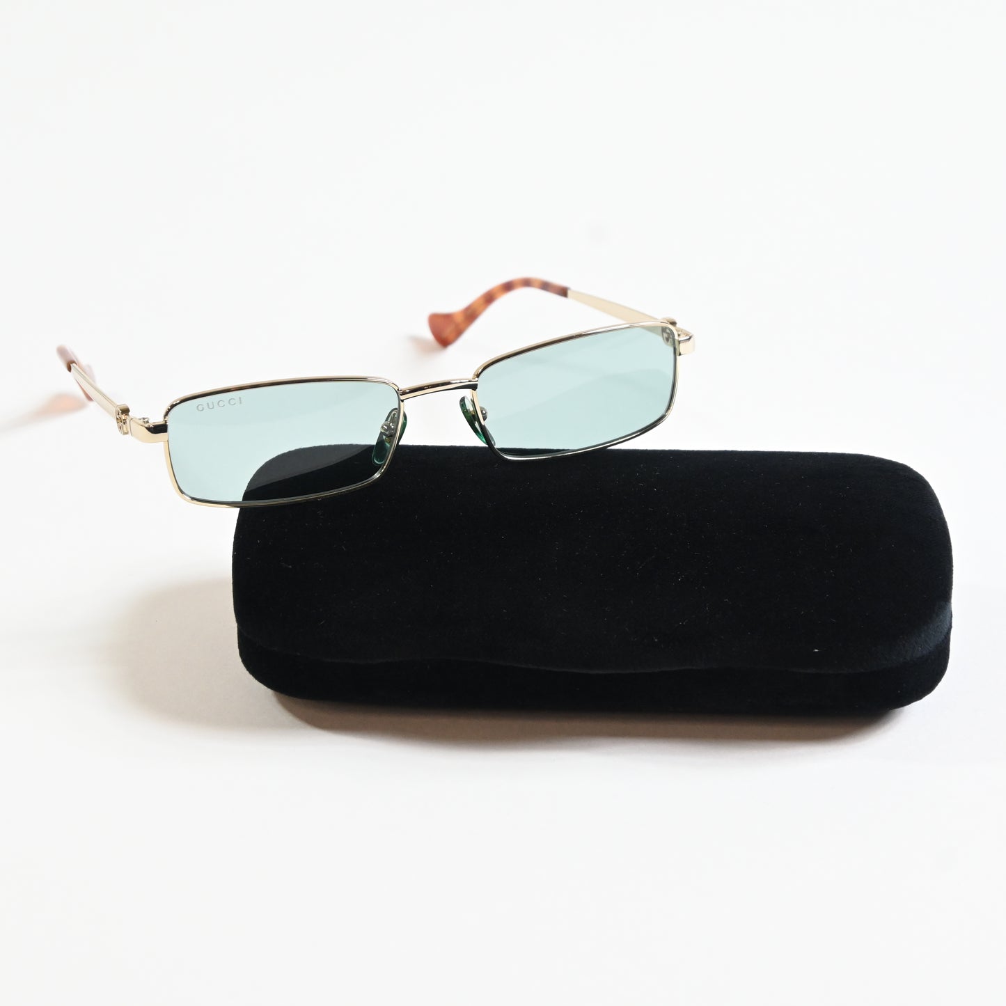 Gucci GG1600S 003 Womens Authentic Sunglasses Gold/Green, 56mm - New