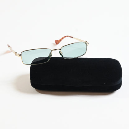 Gucci GG1600S 003 Womens Authentic Sunglasses Gold/Green, 56mm - New
