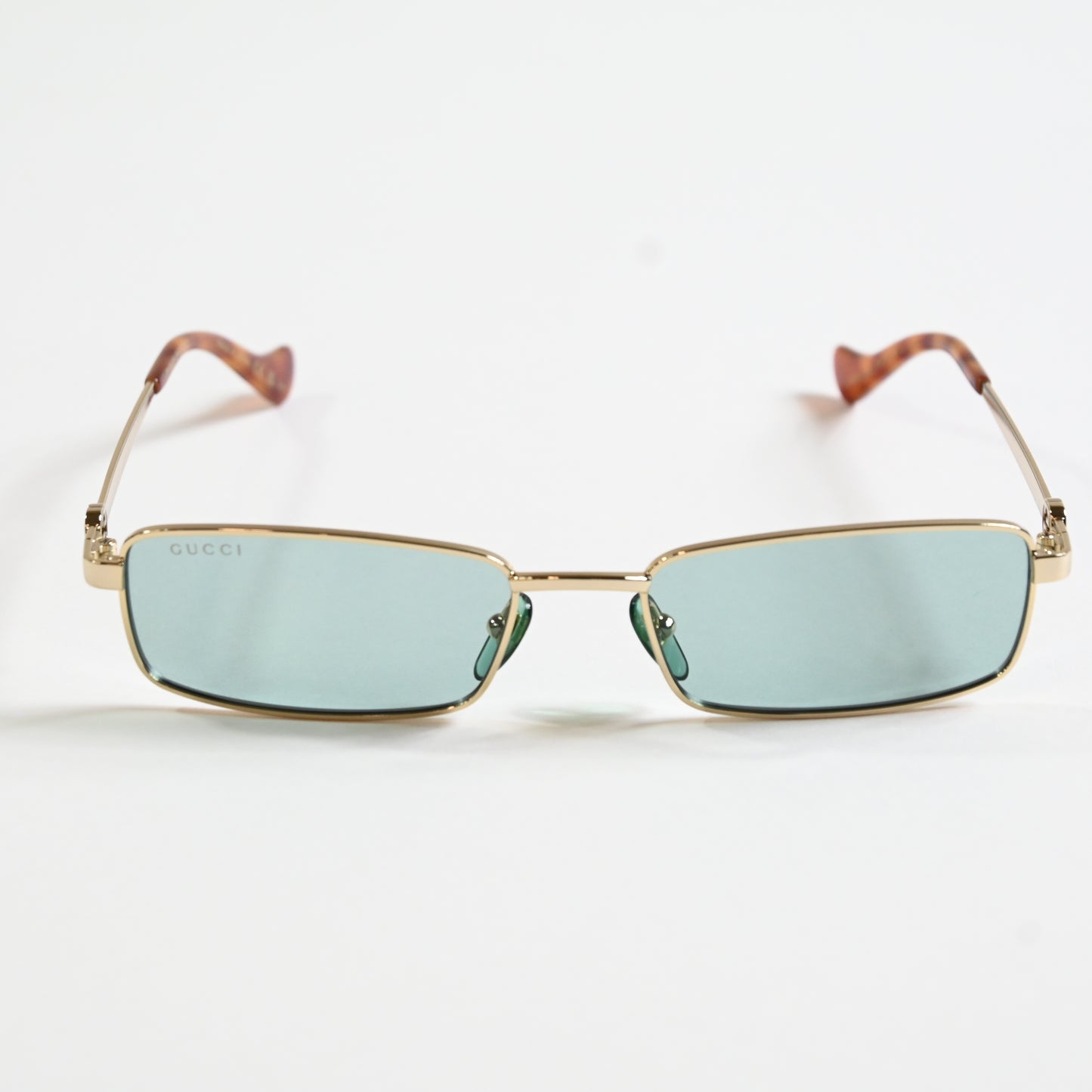 Gucci GG1600S 003 Womens Authentic Sunglasses Gold/Green, 56mm - New
