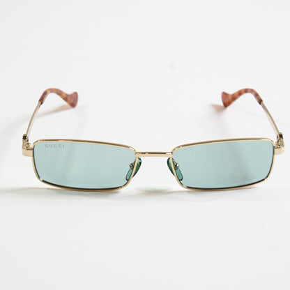 Gucci GG1600S 003 Womens Authentic Sunglasses Gold/Green, 56mm - New