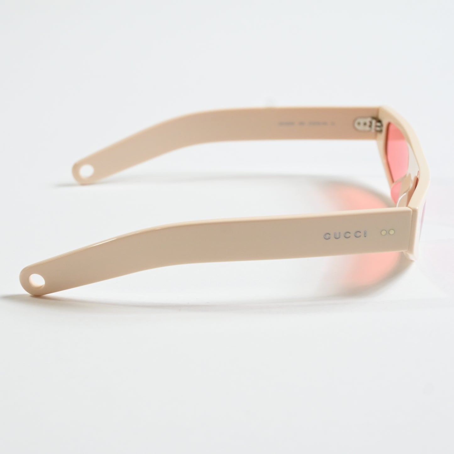 Gucci GG1634S 005 Womens Authentic Sunglasses Ivory/Red, 51mm - New