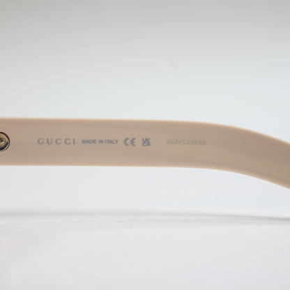 Gucci GG1634S 005 Womens Authentic Sunglasses Ivory/Red, 51mm - New