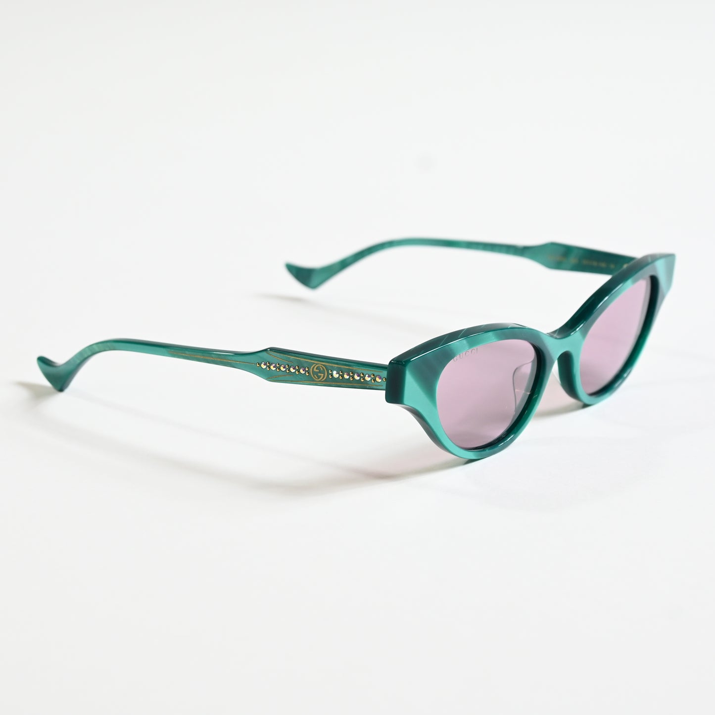 Gucci GG1298S 003 Womens Authentic Sunglasses Green/Violet, 51mm - New