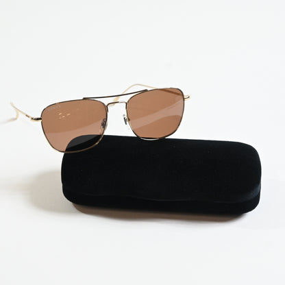 Gucci GG1183S 006 Mens Authentic Sunglasses Gold/Brown, 56mm - New