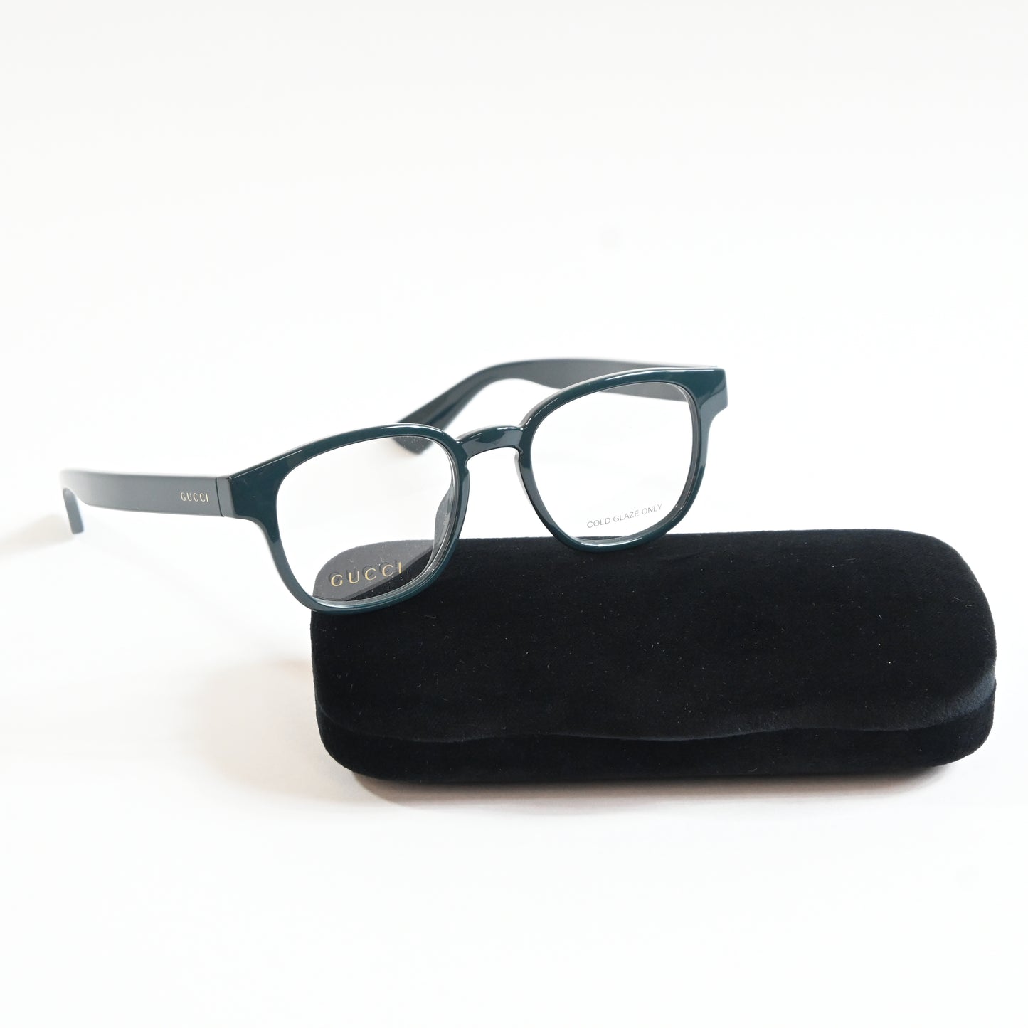 Gucci GG1343O 004 Unisex Authentic Eyeglasses Dark Green, 49mm - New
