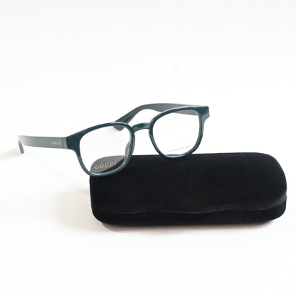 Gucci GG1343O 004 Unisex Authentic Eyeglasses Dark Green, 49mm - New