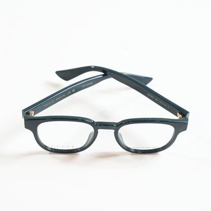 Gucci GG1343O 004 Unisex Authentic Eyeglasses Dark Green, 49mm - New