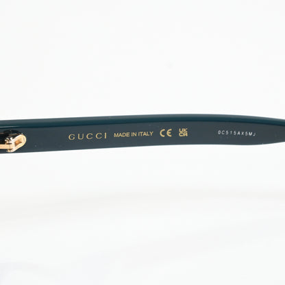 Gucci GG1343O 004 Unisex Authentic Eyeglasses Dark Green, 49mm - New