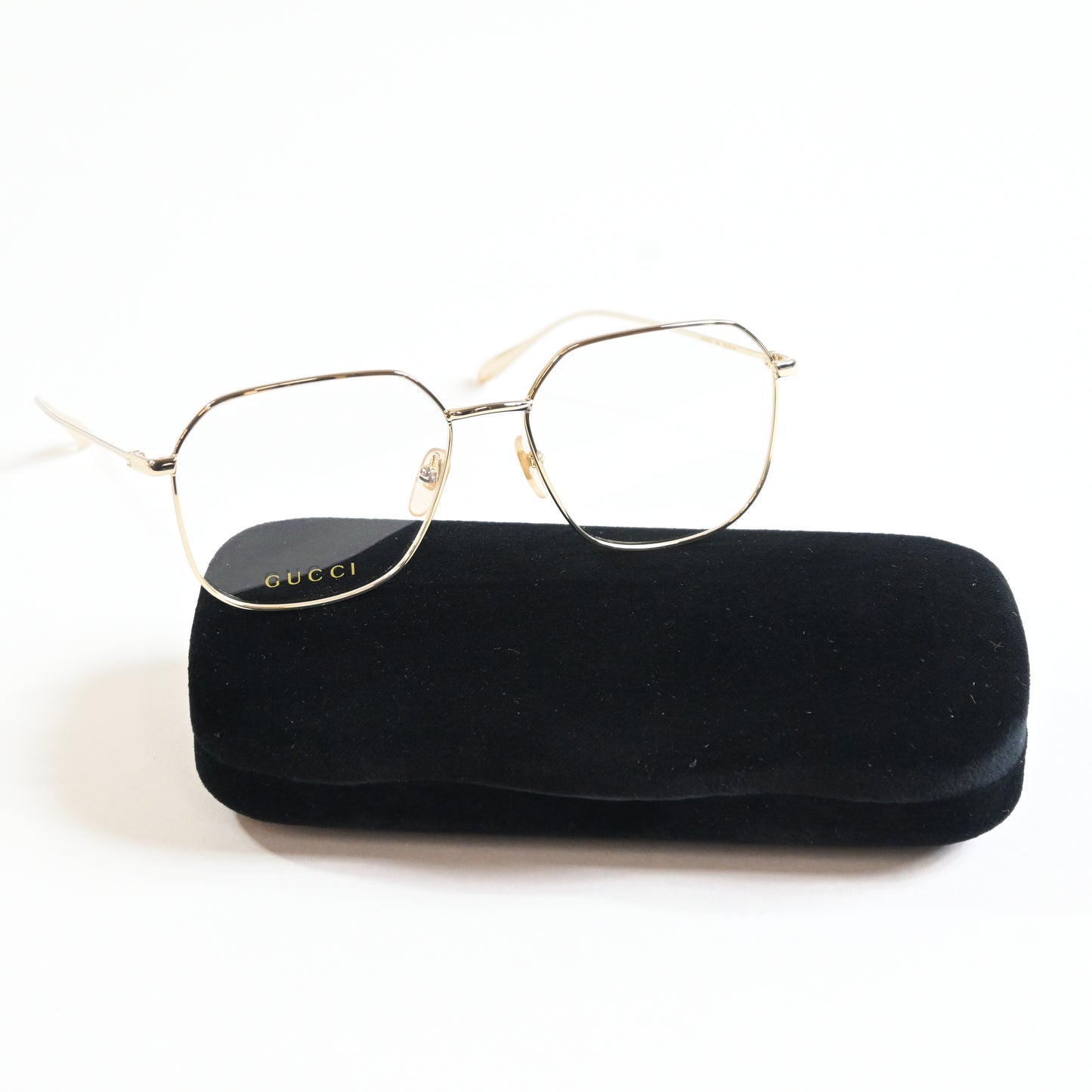 Gucci GG1032O 004 Womens Authentic Eyeglasses Gold, 56mm - New