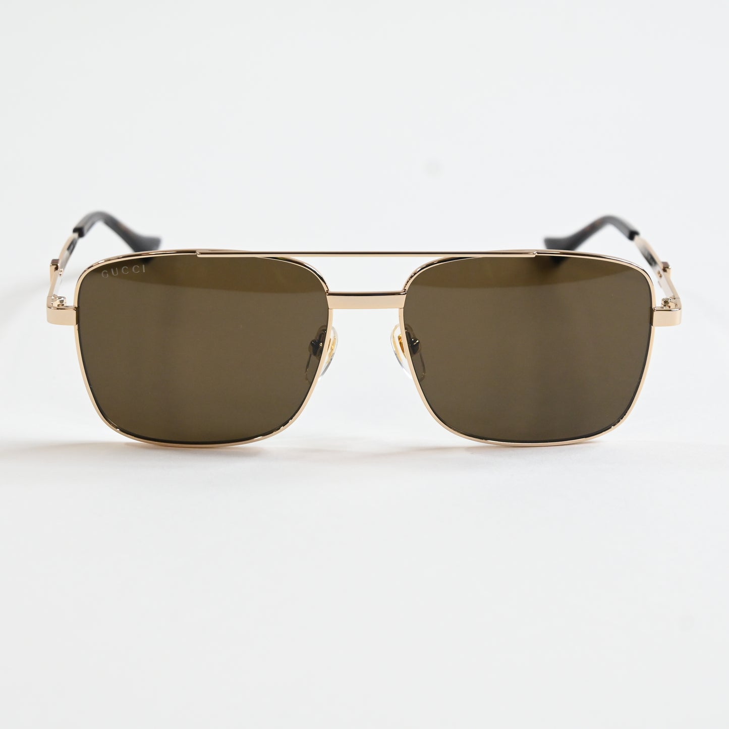 Gucci GG1441S 002 Mens Authentic Sunglasses Gold/Brown, 58mm - New