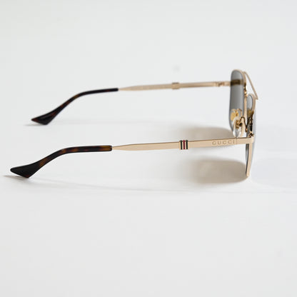Gucci GG1441S 002 Mens Authentic Sunglasses Gold/Brown, 58mm - New