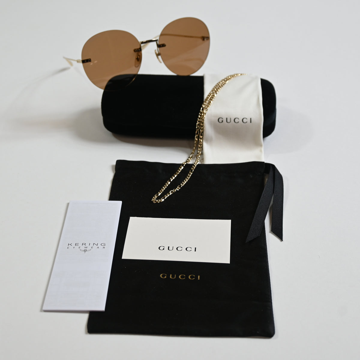 Gucci GG1149S 003 Womens Authentic Sunglasses Gold, 60mm - New