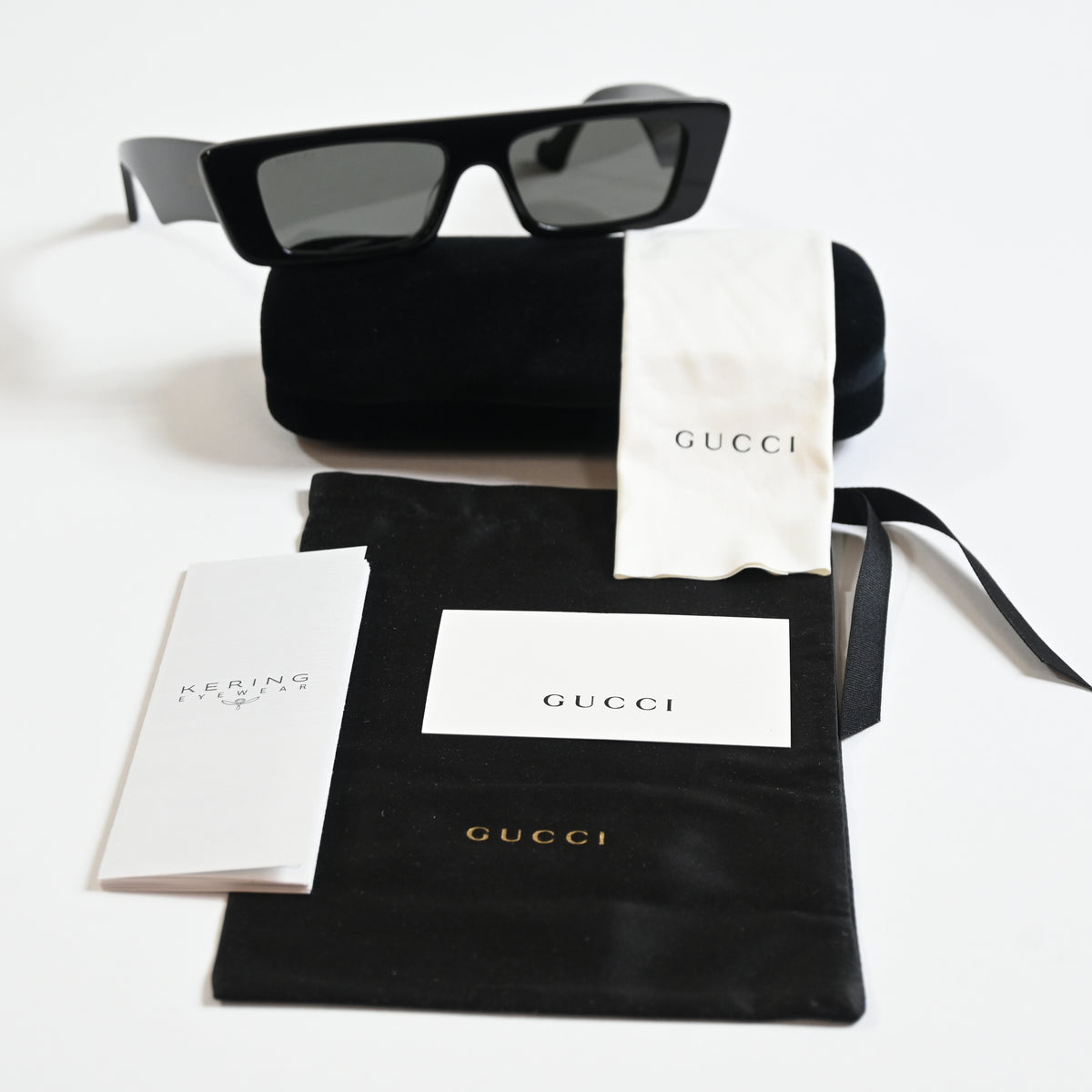 Gucci GG1331S 001 Mens Authentic Sunglasses Black/Gray, 54mm - New