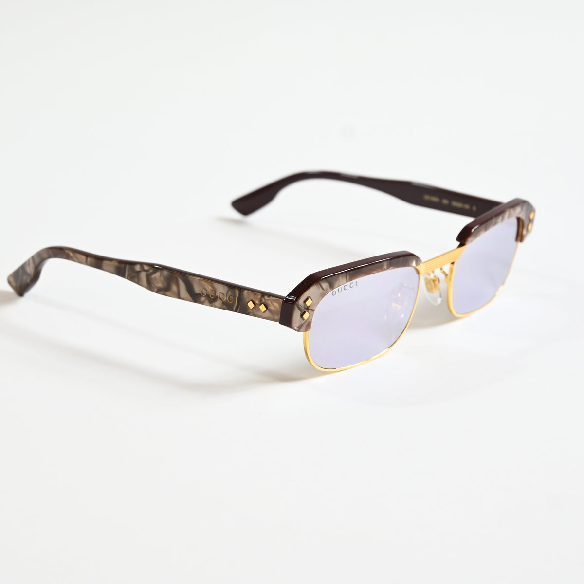 Gucci GG1480S 002 Womens Authentic Sunglasses Brown/Silver, 52mm - New