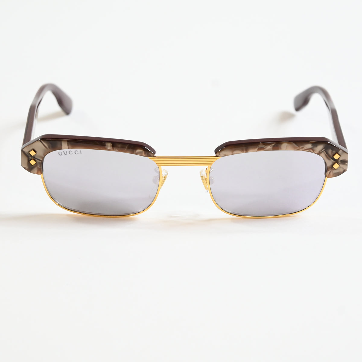 Gucci GG1480S 002 Womens Authentic Sunglasses Brown/Silver, 52mm - New