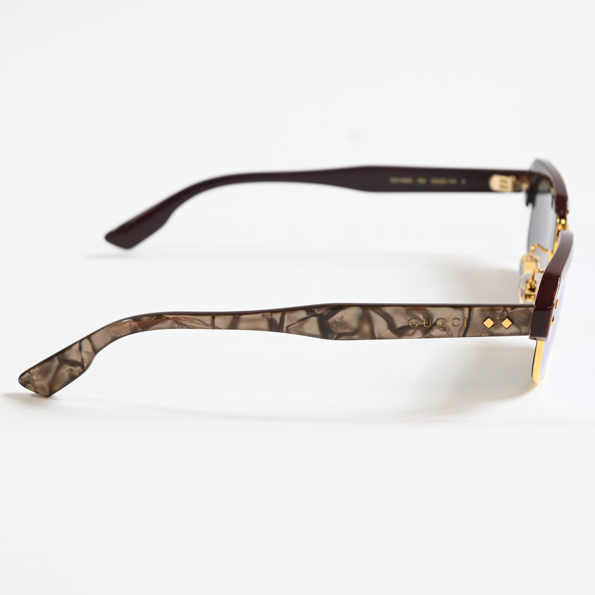 Gucci GG1480S 002 Womens Authentic Sunglasses Brown/Silver, 52mm - New