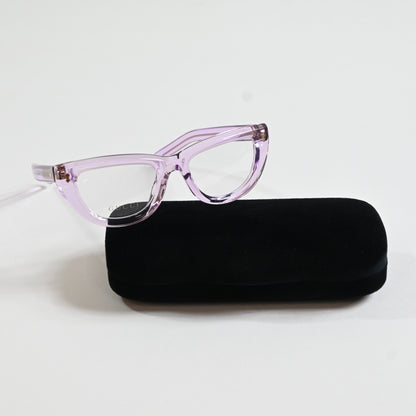 Gucci GG1521O 004 Womens Authentic Eyeglasses Clear Violet, 51mm - New
