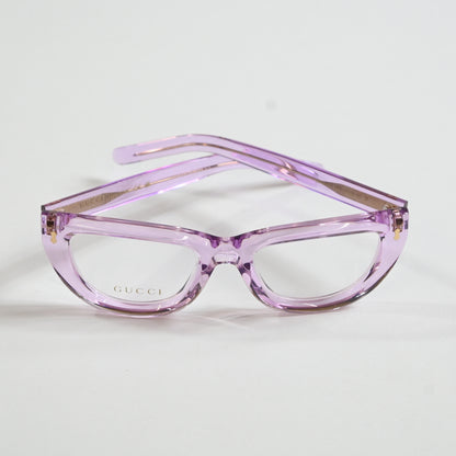 Gucci GG1521O 004 Womens Authentic Eyeglasses Clear Violet, 51mm - New
