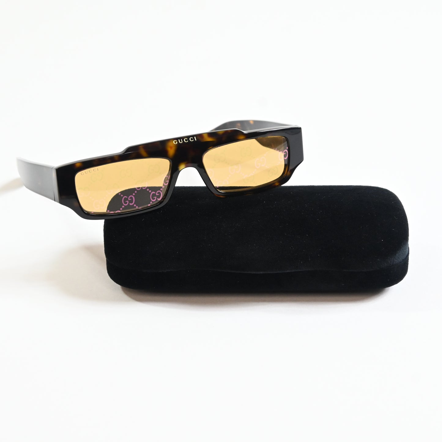 Gucci GG1592S 002 Mens Authentic Sunglasses Havana/Bronze, 55mm - New