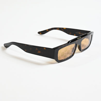 Gucci GG1592S 002 Mens Authentic Sunglasses Havana/Bronze, 55mm - New