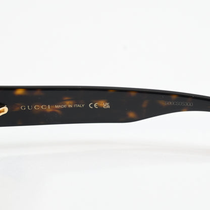 Gucci GG1592S 002 Mens Authentic Sunglasses Havana/Bronze, 55mm - New