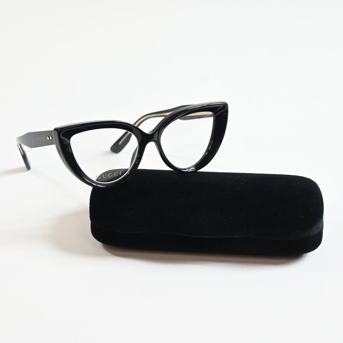 Gucci GG1530O 001 Womens Authentic Eyeglasses Black, 52mm - New