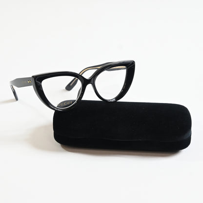 Gucci GG1530O 001 Womens Authentic Eyeglasses Black, 52mm - New