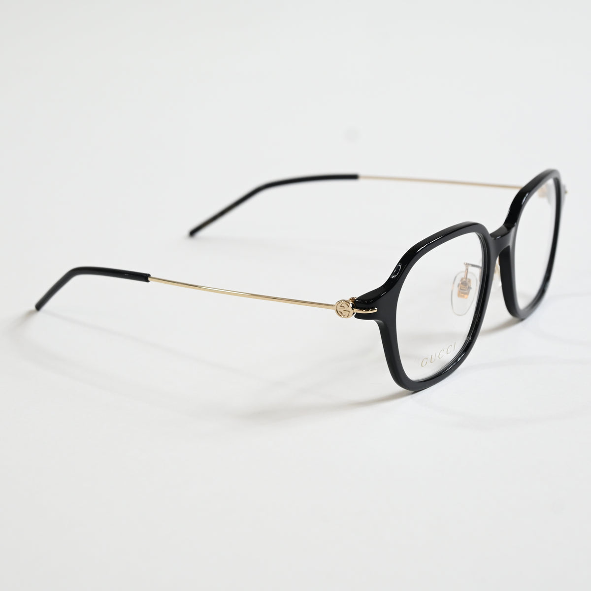 Gucci GG1277OA 001 Womens Authentic Eyeglasses Black/Gold, 52mm - New