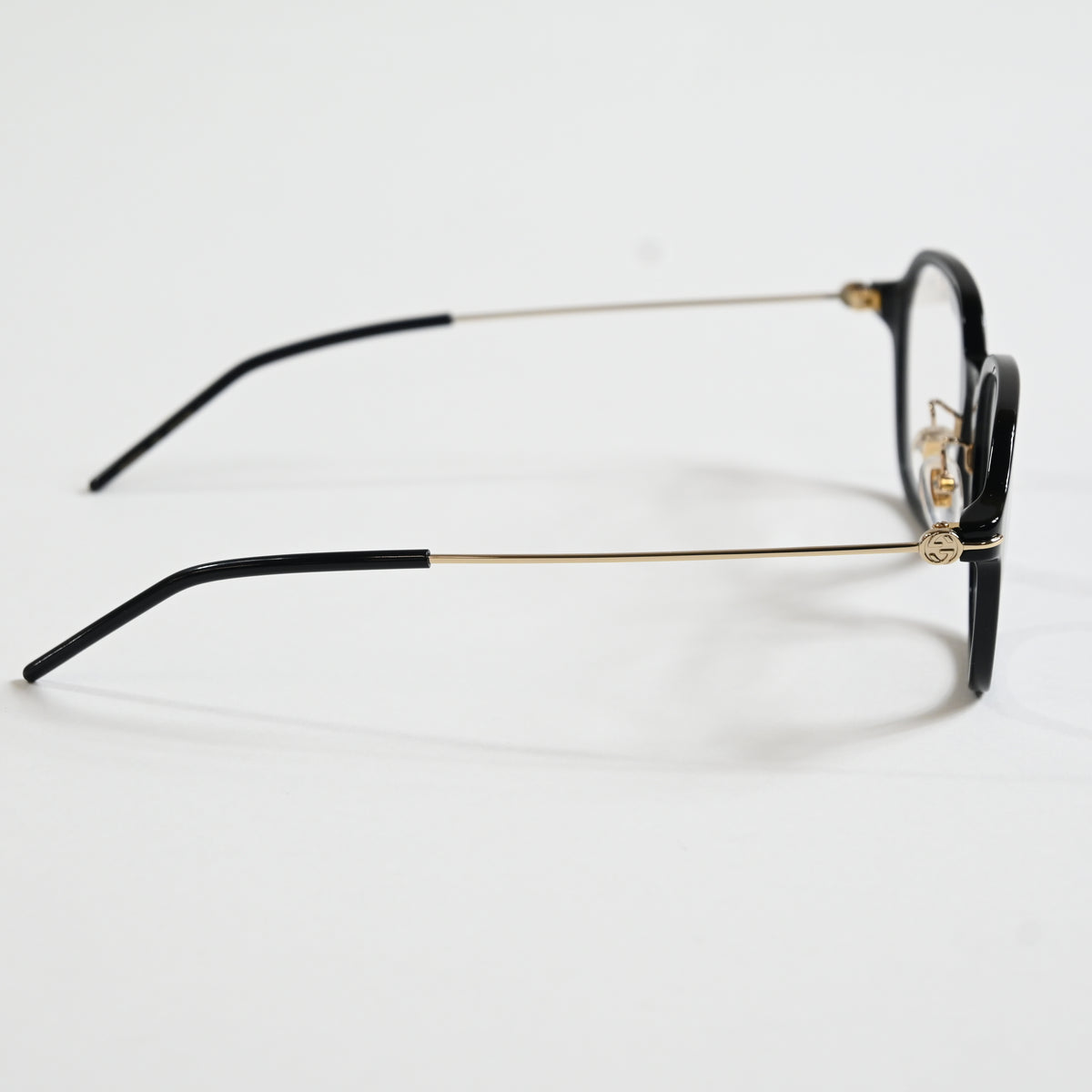 Gucci GG1277OA 001 Womens Authentic Eyeglasses Black/Gold, 52mm - New