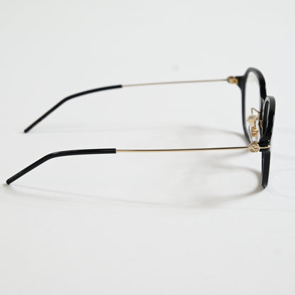 Gucci GG1277OA 001 Womens Authentic Eyeglasses Black/Gold, 52mm - New