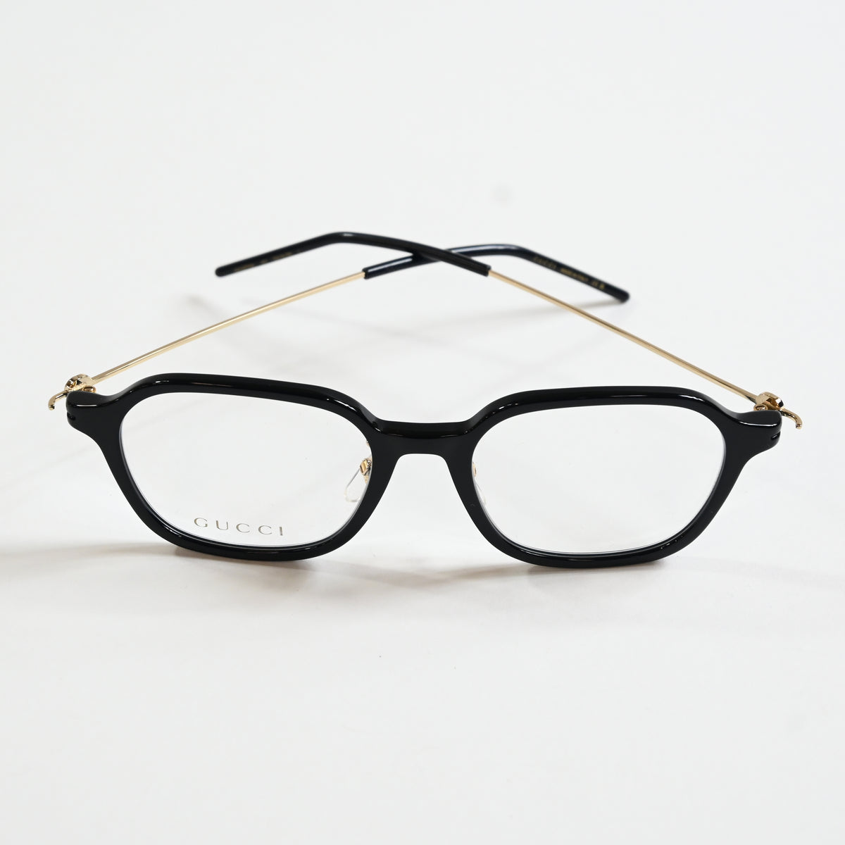 Gucci GG1277OA 001 Womens Authentic Eyeglasses Black/Gold, 52mm - New