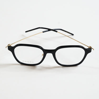 Gucci GG1277OA 001 Womens Authentic Eyeglasses Black/Gold, 52mm - New