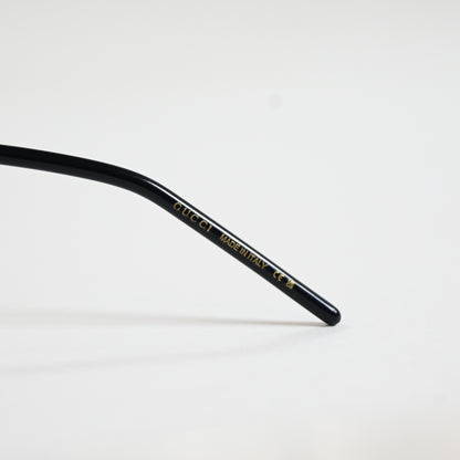 Gucci GG1277OA 001 Womens Authentic Eyeglasses Black/Gold, 52mm - New